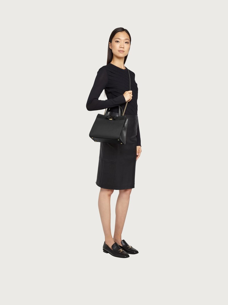 Ferragamo | Women's Vara Bow Top Handle - Black