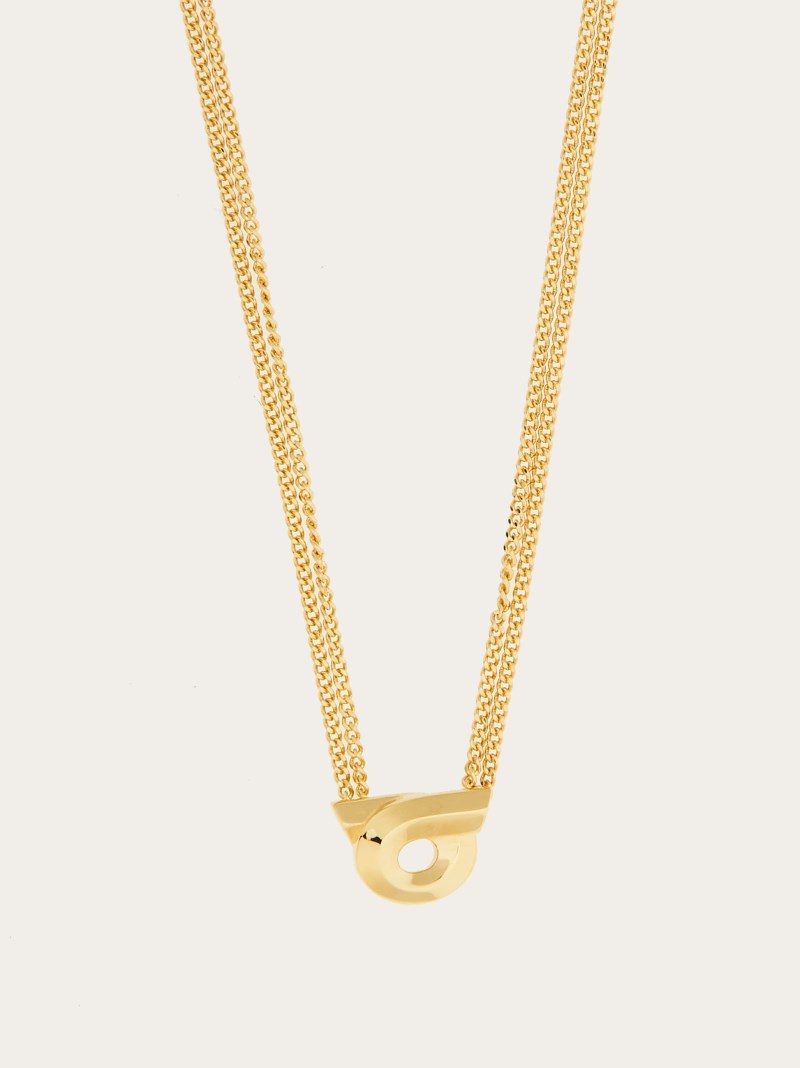 Ferragamo | Women's Gancini Pendant Necklace - Gold