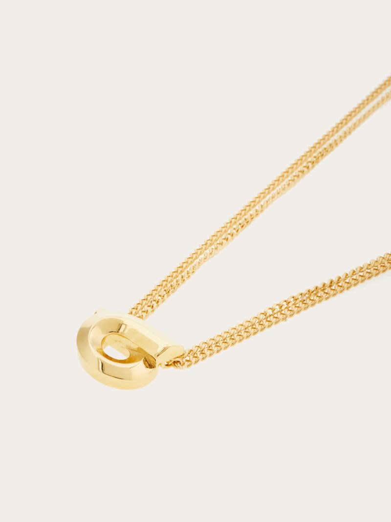 Ferragamo | Women's Gancini Pendant Necklace - Gold