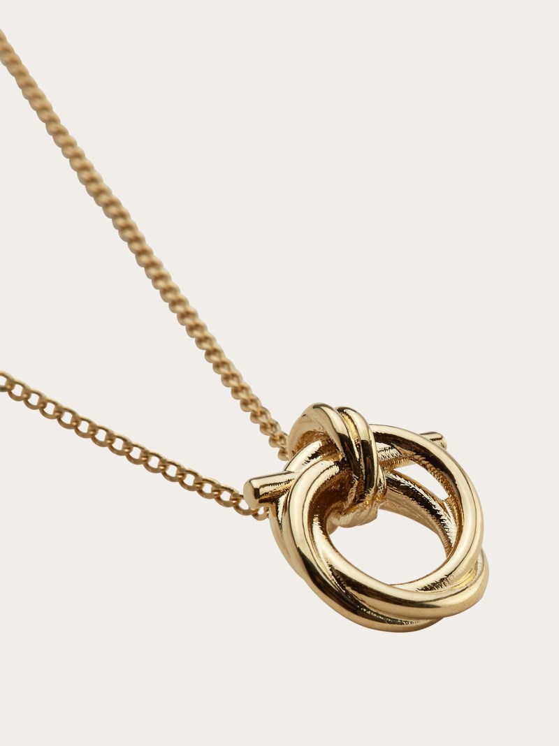 Ferragamo | Women's Gancini Pendant Necklace - Gold