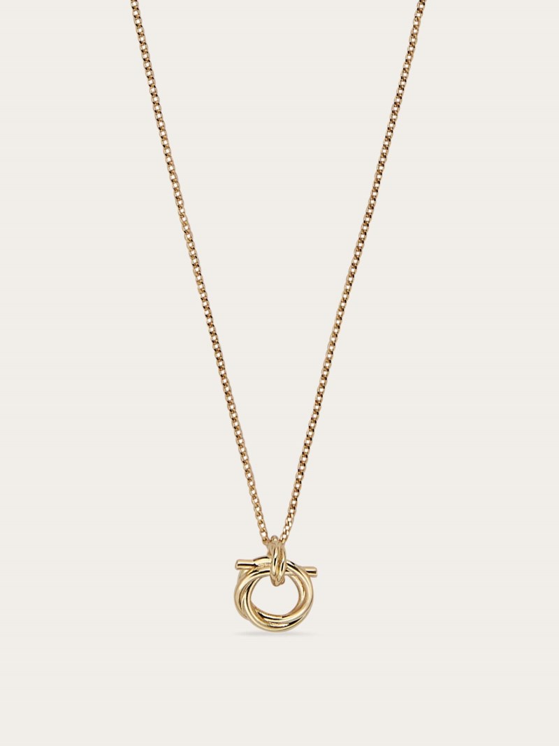 Ferragamo | Women's Gancini Pendant Necklace - Gold
