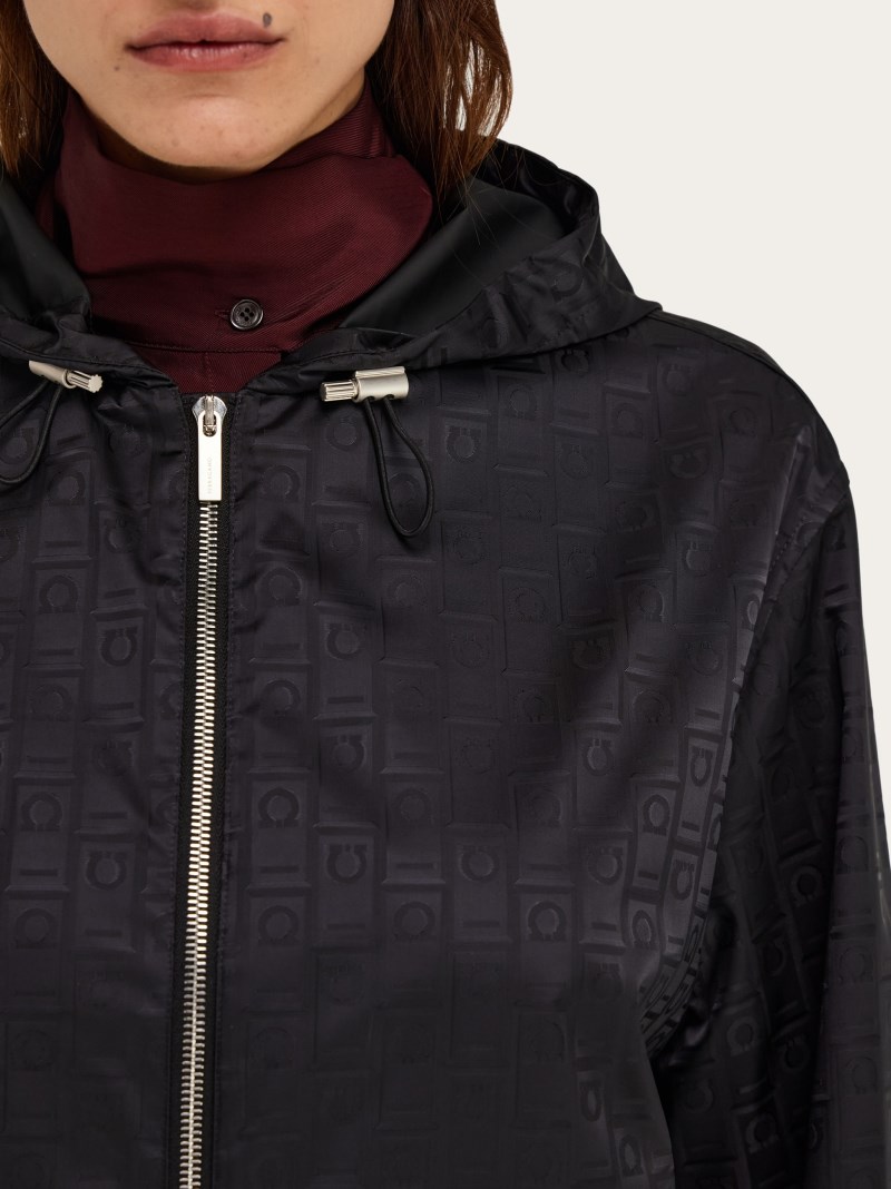 Ferragamo | Women's Monogram Wind Jacket - Black