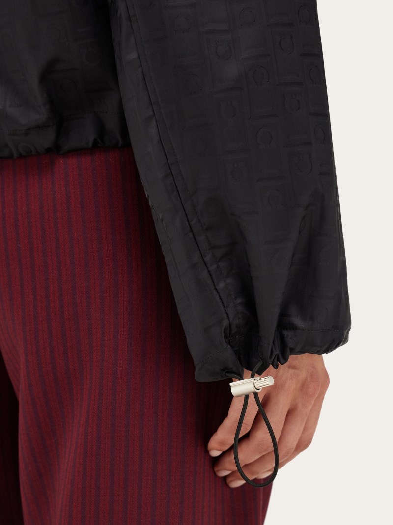 Ferragamo | Women's Monogram Wind Jacket - Black