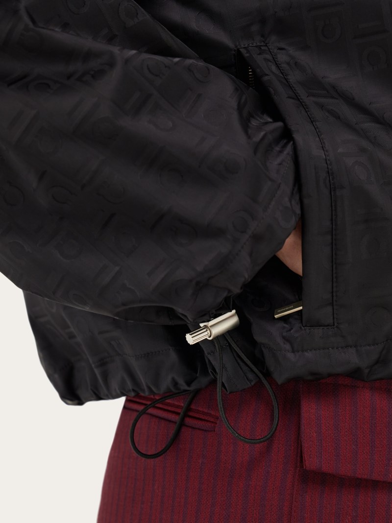Ferragamo | Women's Monogram Wind Jacket - Black