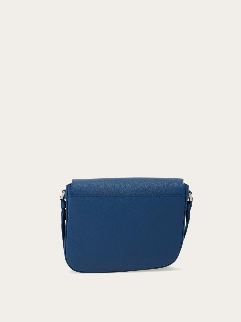 Ferragamo | Men's Fiamma Crossbody Bag - Teal Blue