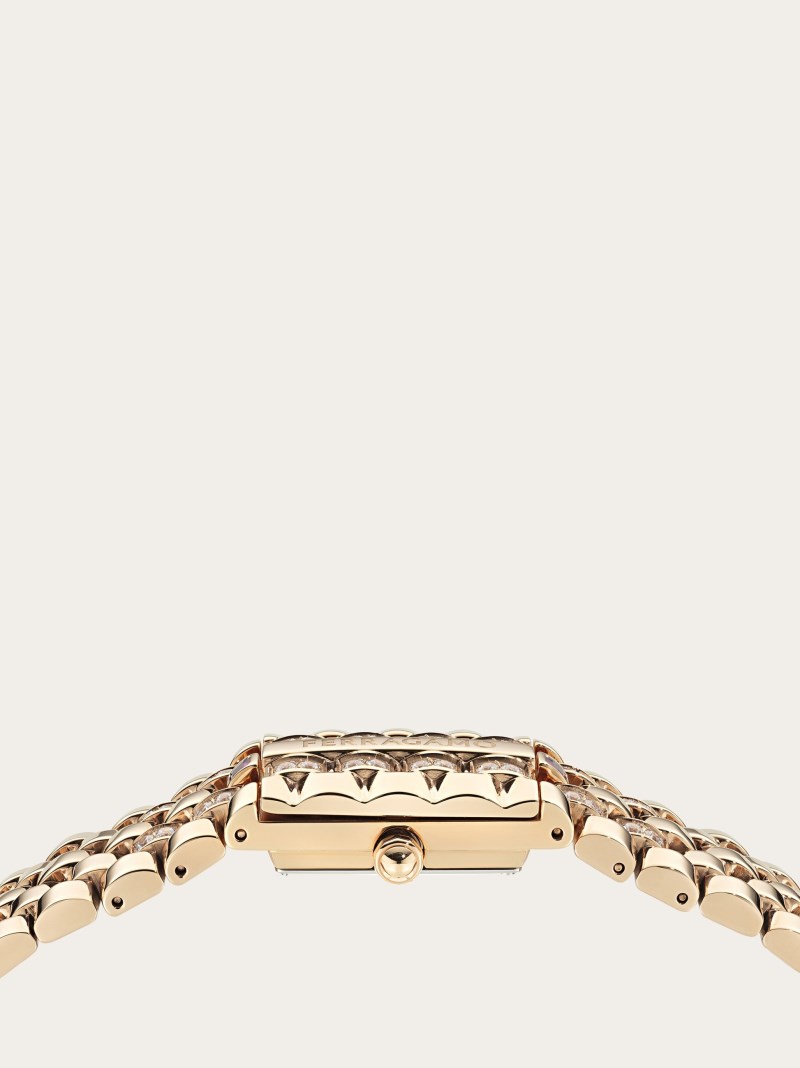 Ferragamo | Women's Secret Watch - Stainless Steel/Ip Rose Gold/Red