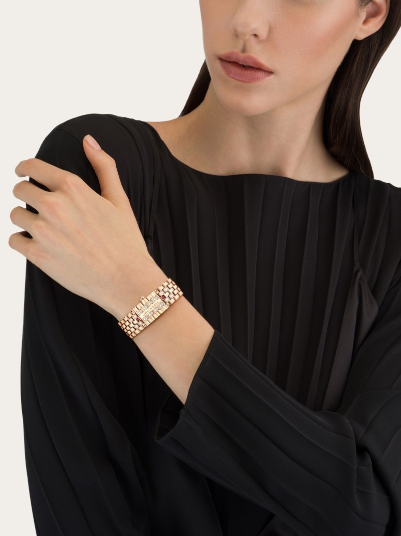 Ferragamo | Women's Secret Watch - Stainless Steel/Ip Rose Gold/Red