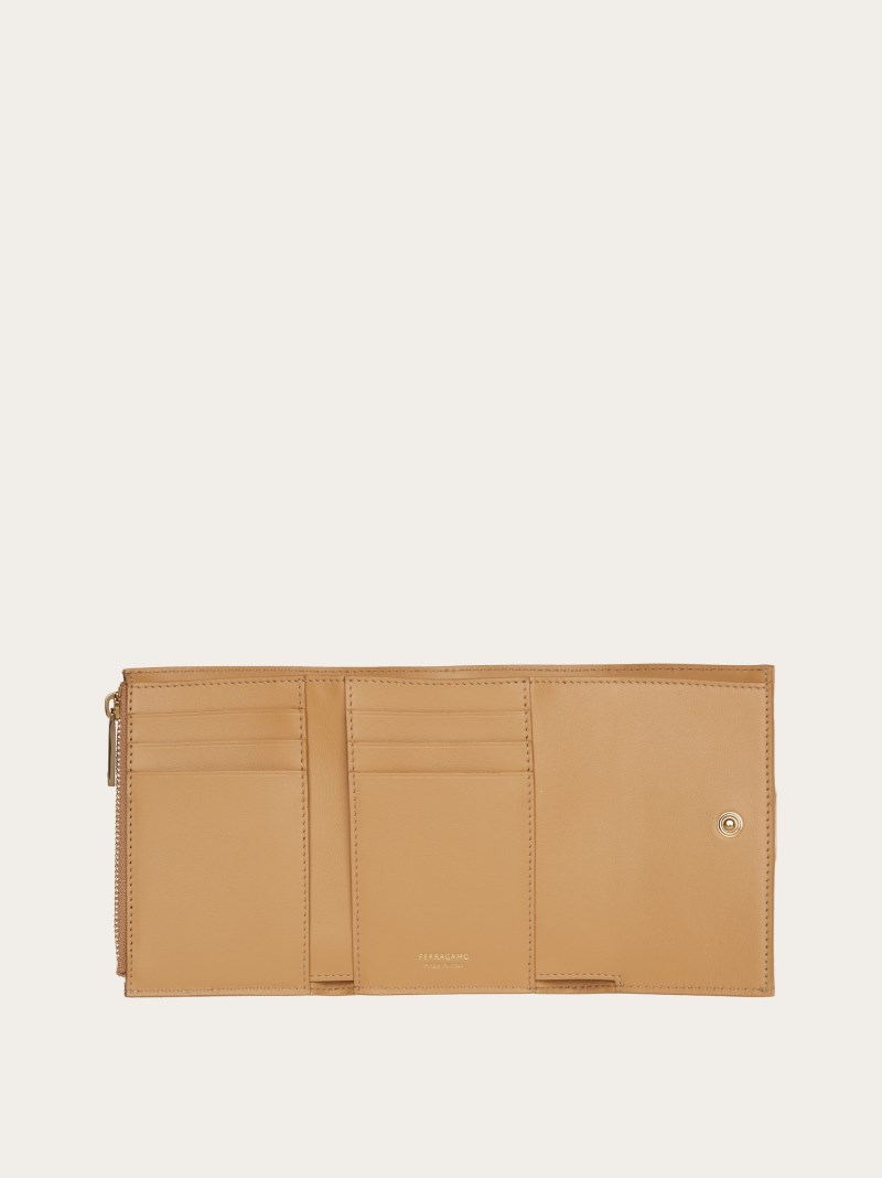 Ferragamo | Women's Hug Compact Wallet - Light Camel