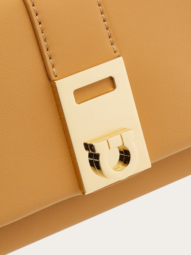 Ferragamo | Women's Hug Compact Wallet - Light Camel