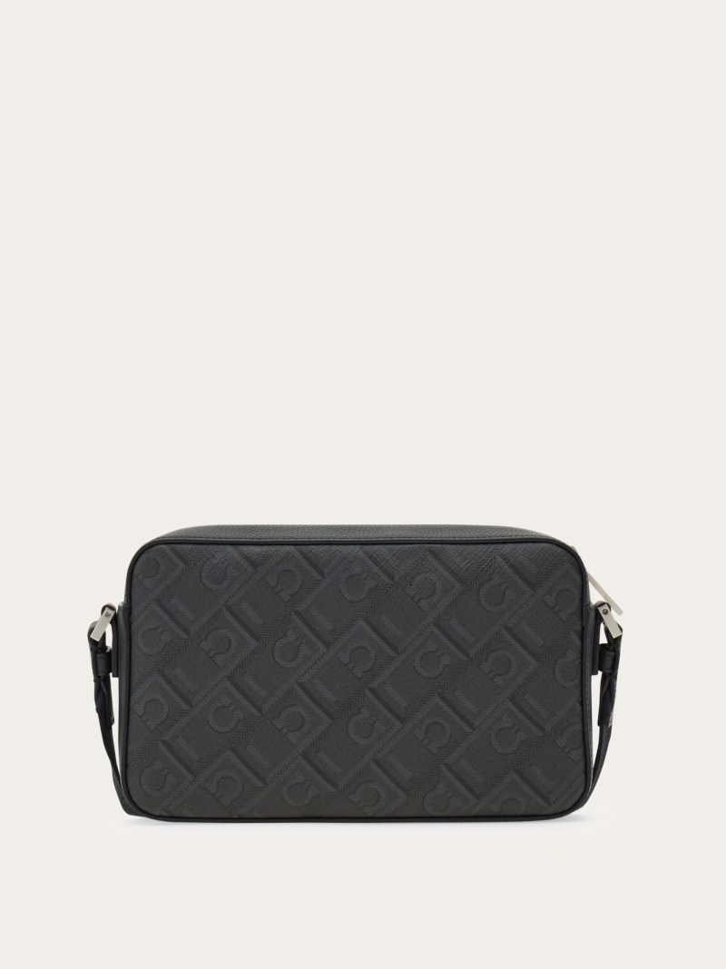 Ferragamo | Men's Crossbody Bag - Black/Grey