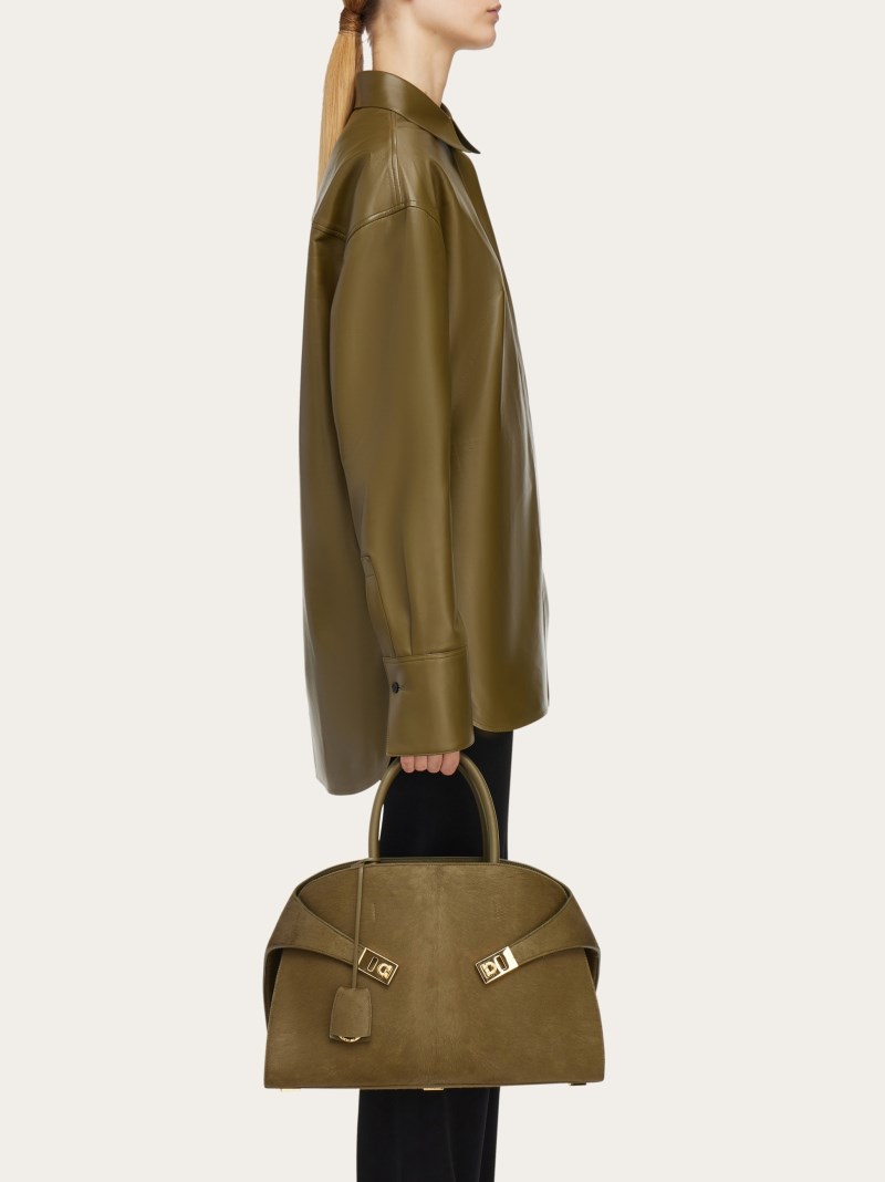 Ferragamo | Women's Hug Handbag - Olive Green