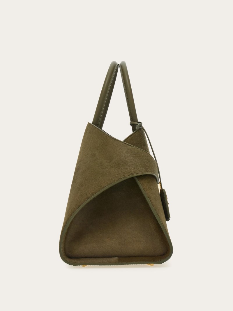 Ferragamo | Women's Hug Handbag - Olive Green