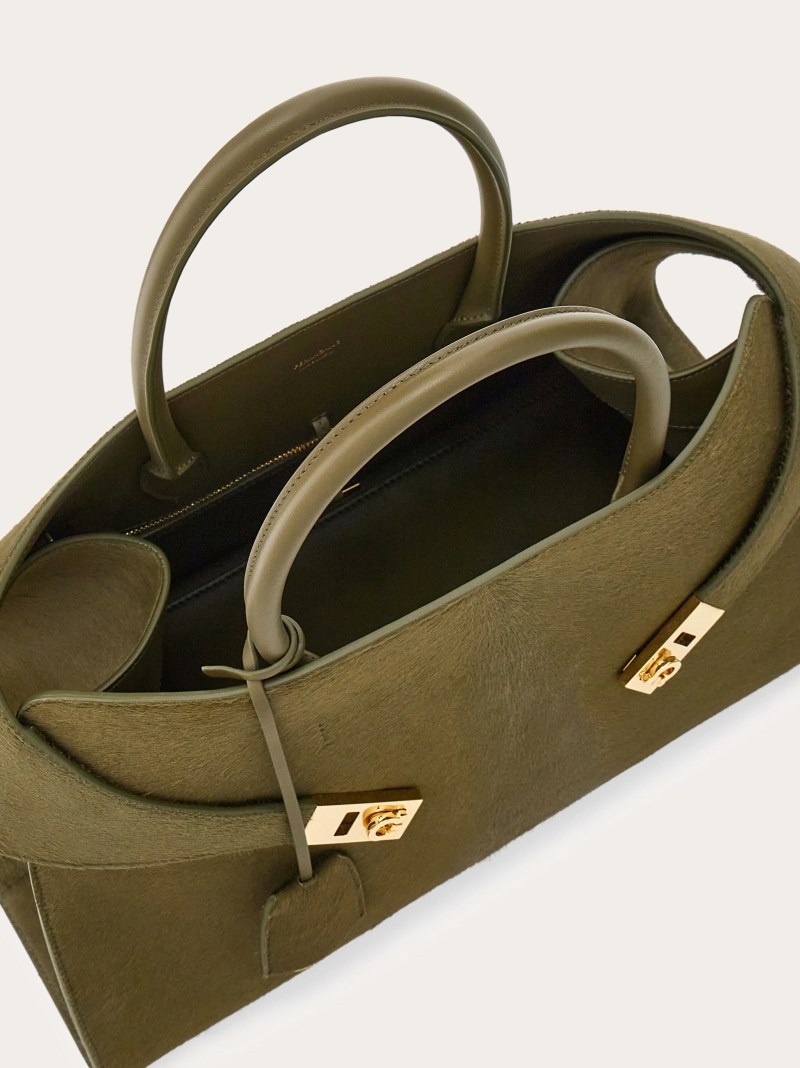 Ferragamo | Women's Hug Handbag - Olive Green