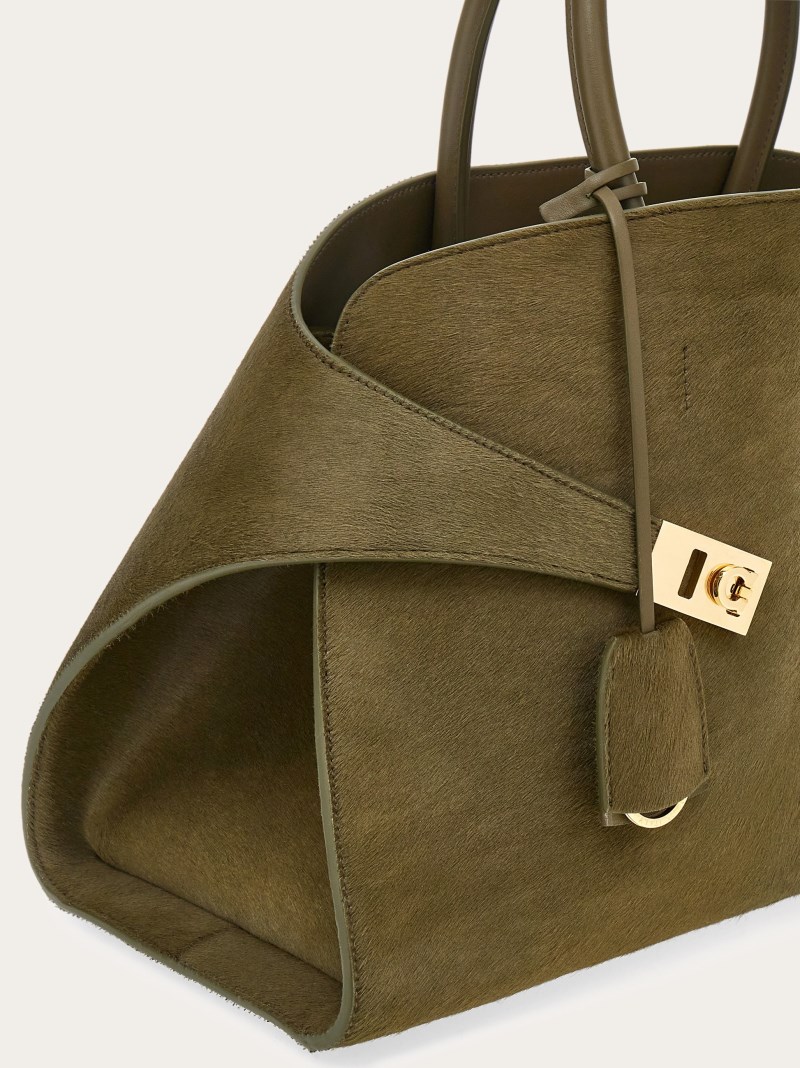 Ferragamo | Women's Hug Handbag - Olive Green