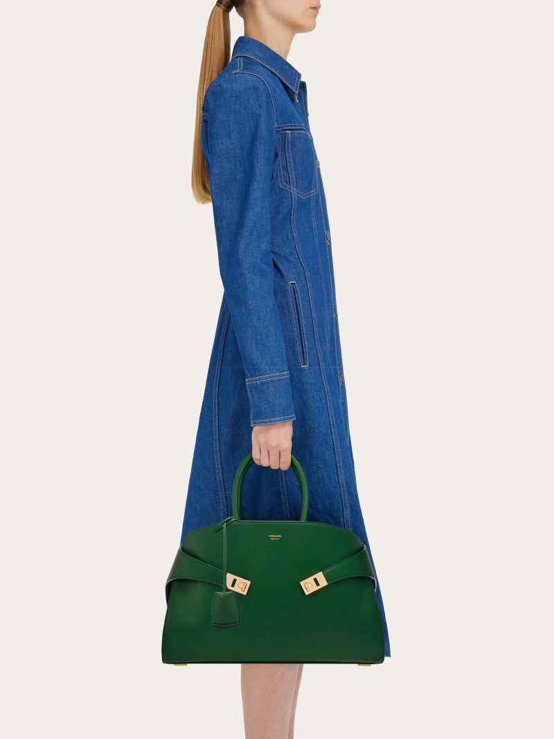 Ferragamo | Women's Hug Handbag - Forest Green