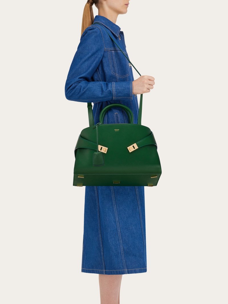 Ferragamo | Women's Hug Handbag - Forest Green