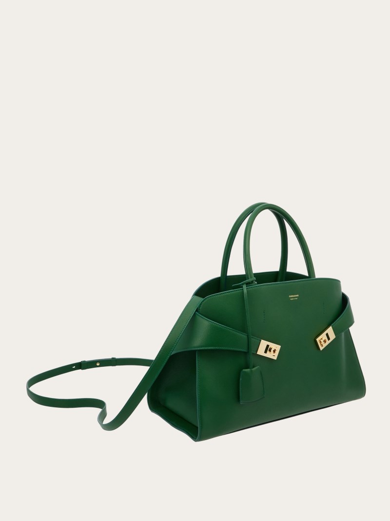 Ferragamo | Women's Hug Handbag - Forest Green