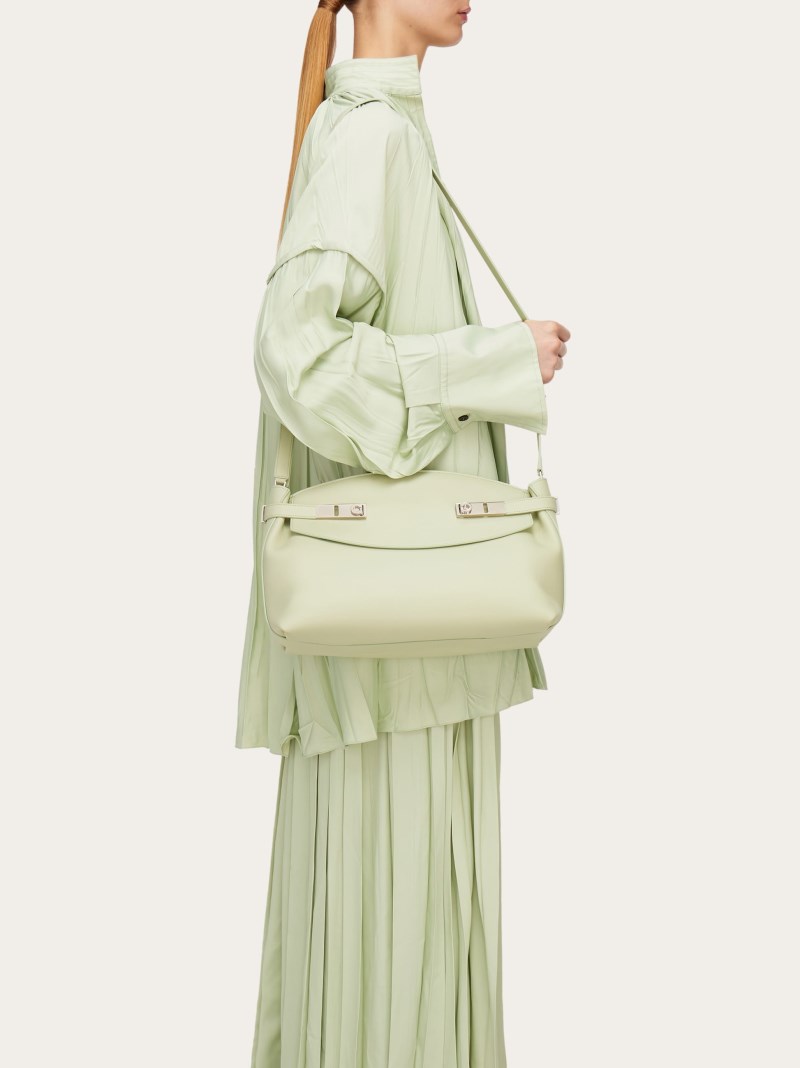 Ferragamo | Women's Hug Soft Crossbody Bag - Sage