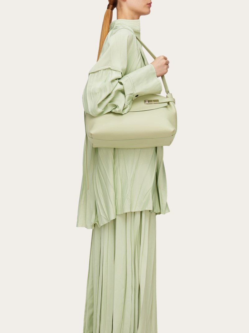 Ferragamo | Women's Hug Soft Crossbody Bag - Sage