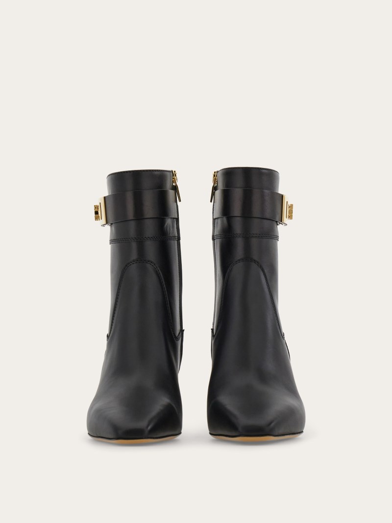 Ferragamo | Women's Hug Buckle Ankle Boot - Black