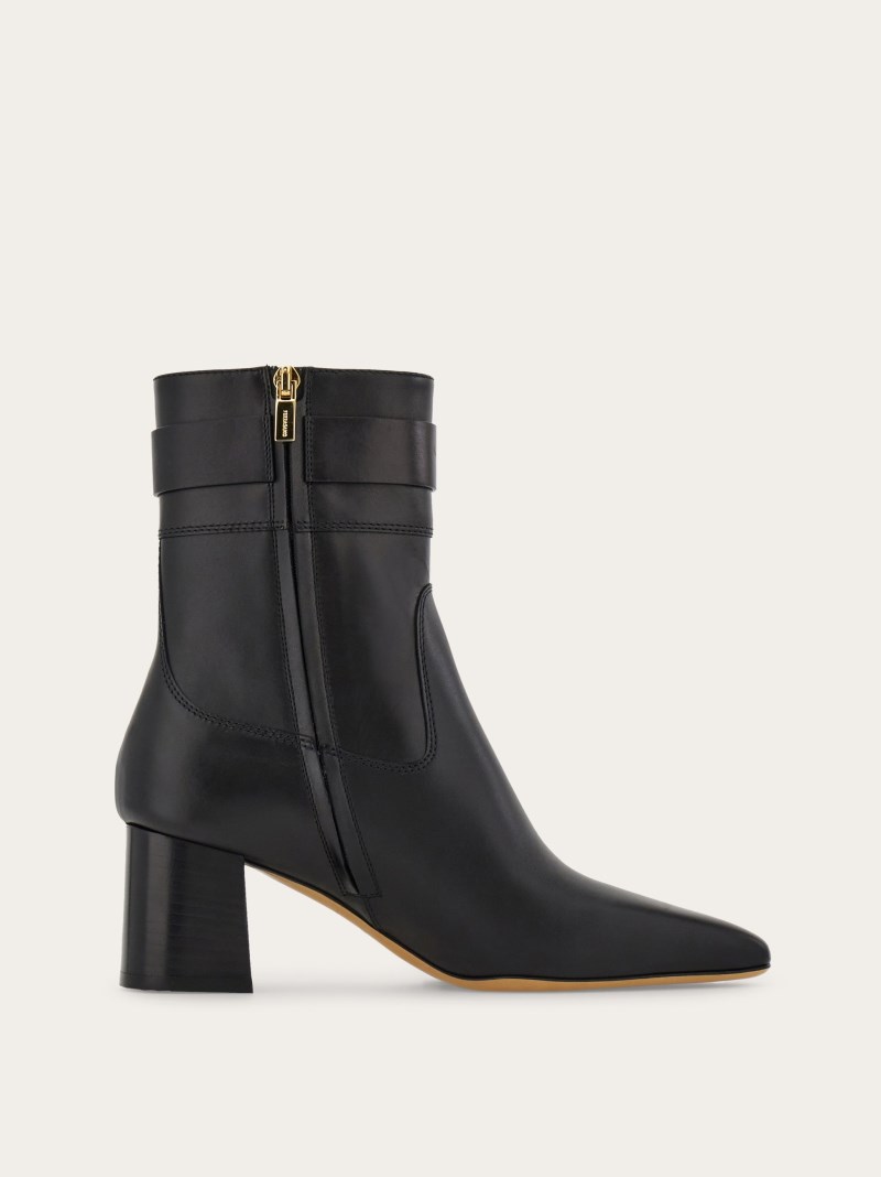 Ferragamo | Women's Hug Buckle Ankle Boot - Black