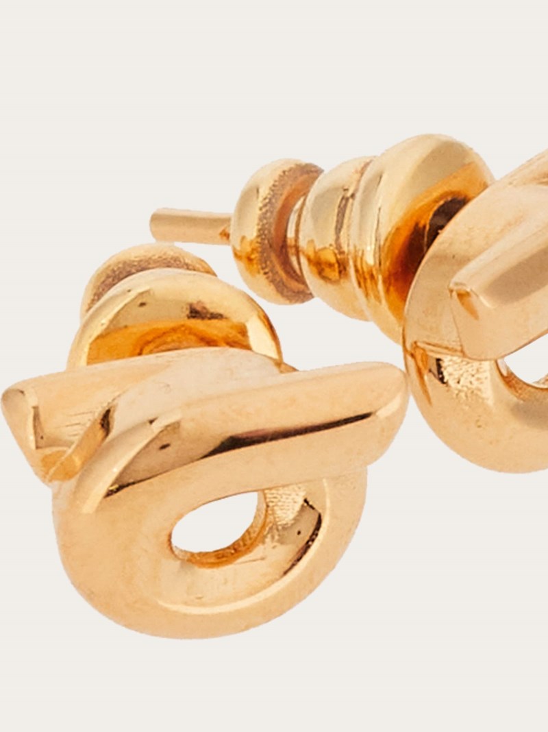 Ferragamo | Women's Gancini Earrings - Gold (Size 10)