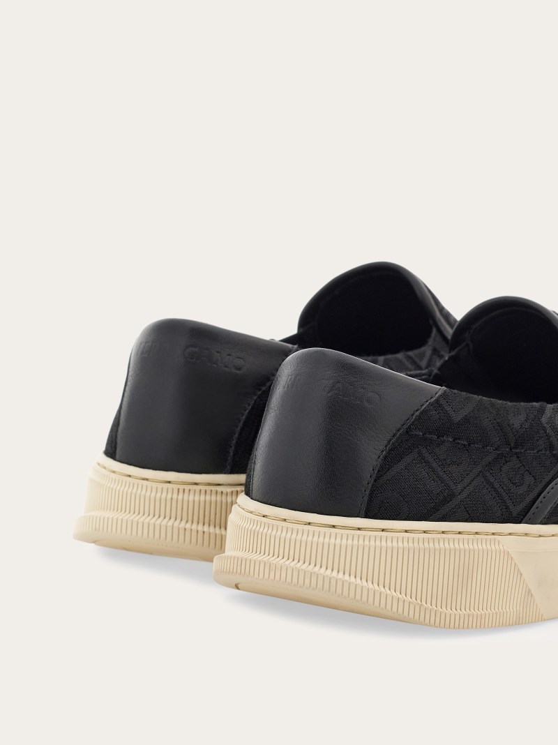 Ferragamo | Men's Slip-On Sneaker - Black