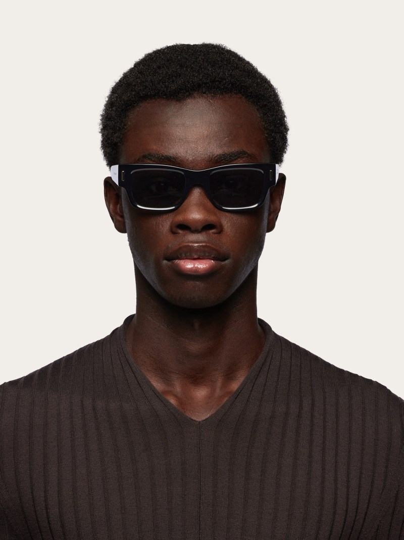 Ferragamo | Men's Sunglasses - Black/Green