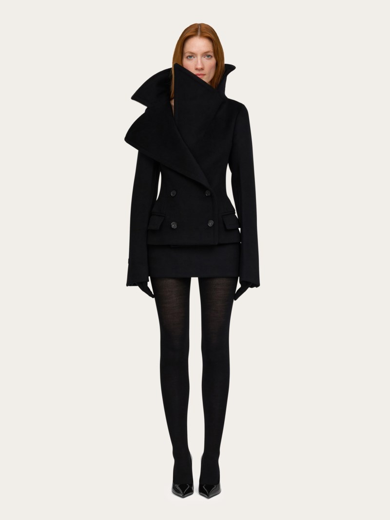 Ferragamo | Women's Double Breasted Jacket - Black