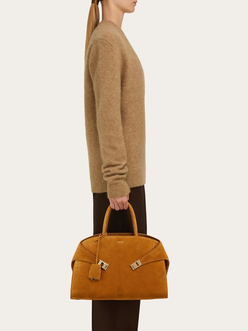 Ferragamo | Women's Hug Handbag - Natural Nude