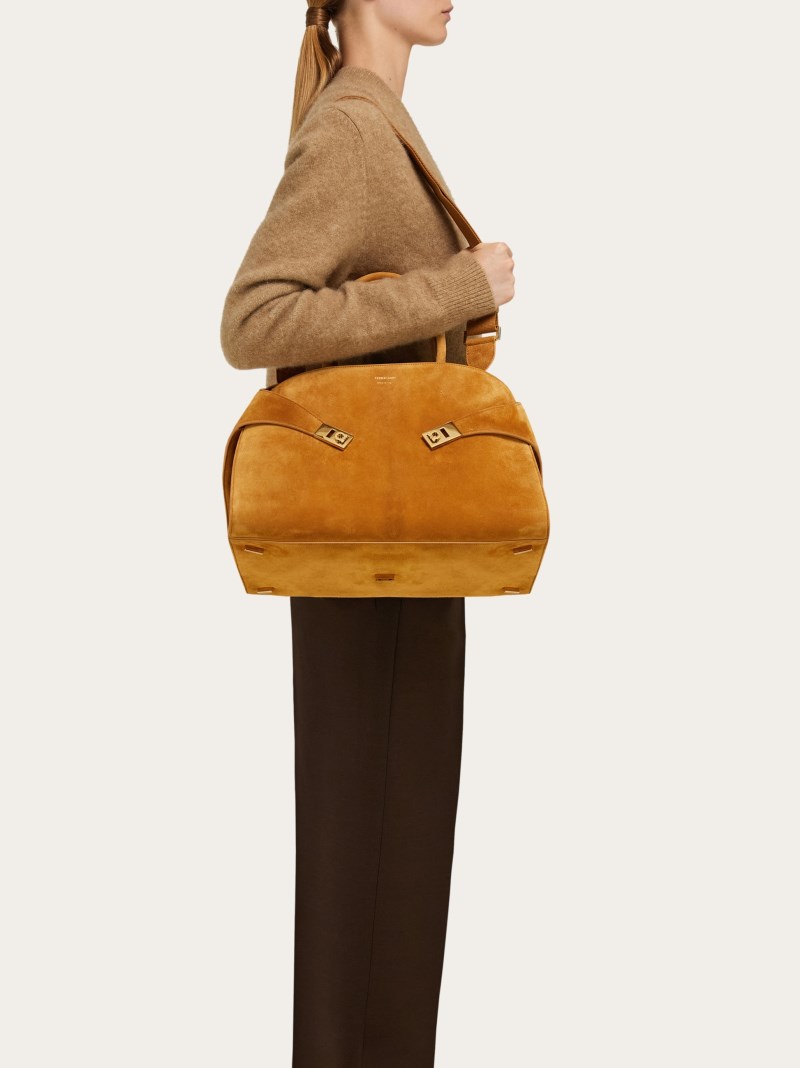 Ferragamo | Women's Hug Handbag - Natural Nude