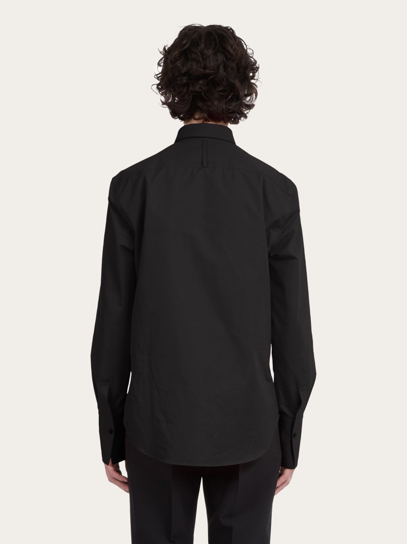 Ferragamo | Men's Long Sleeved Sports Shirt - Black