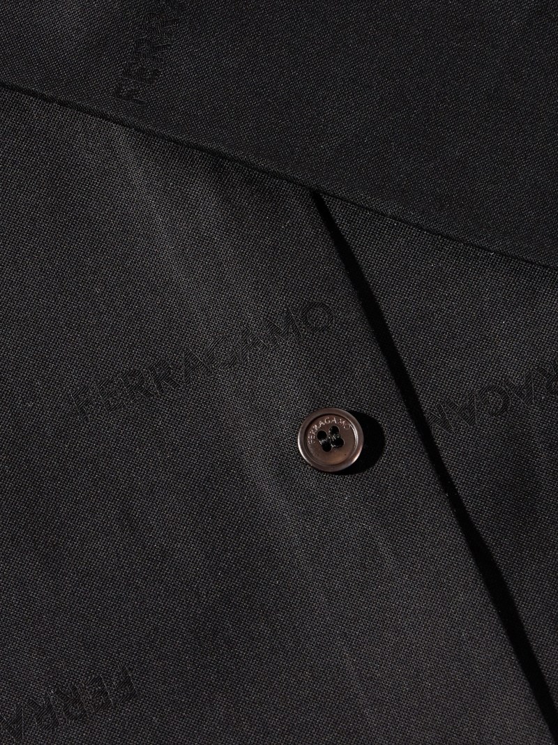Ferragamo | Men's Long Sleeved Sports Shirt - Black