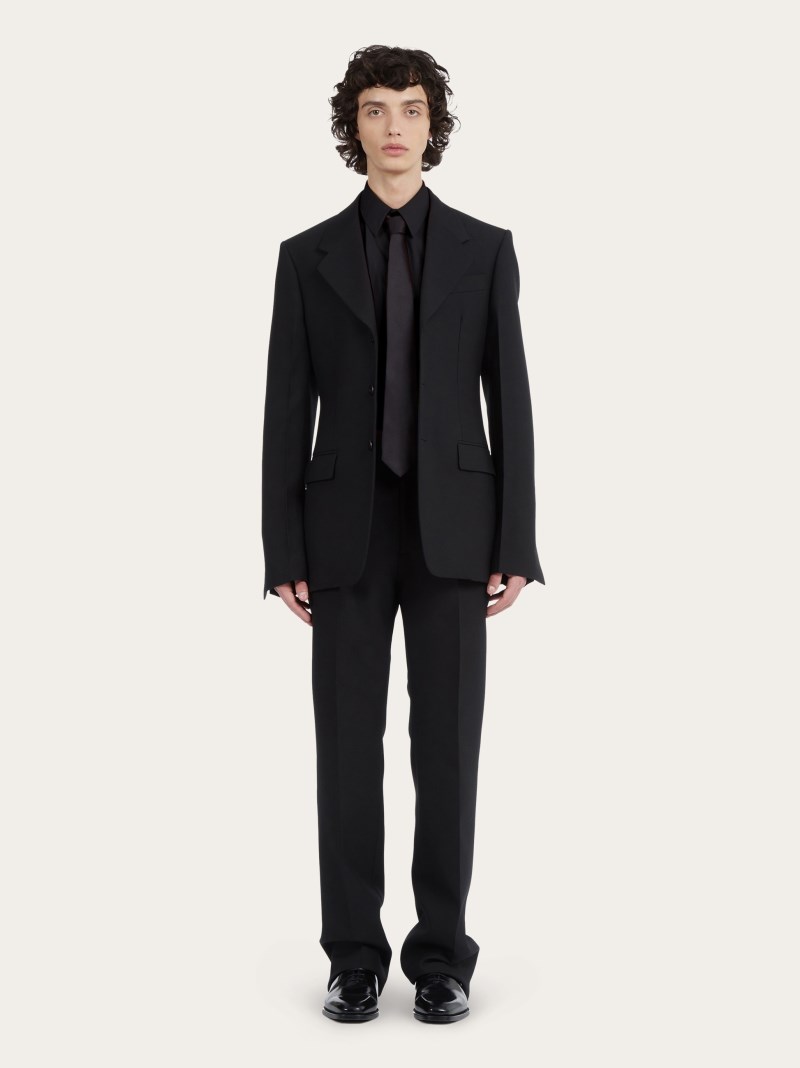 Ferragamo | Men's Long Sleeved Sports Shirt - Black