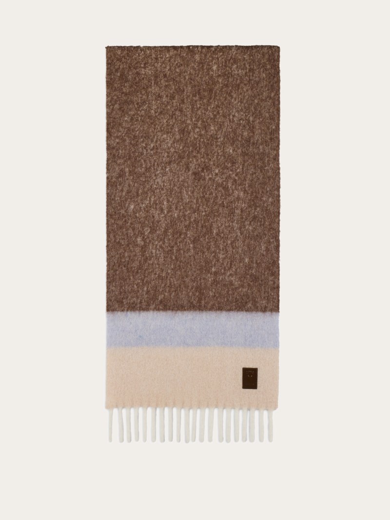 Ferragamo | Women's Alpaca-Blend Scarf - Mascarpone/Clay