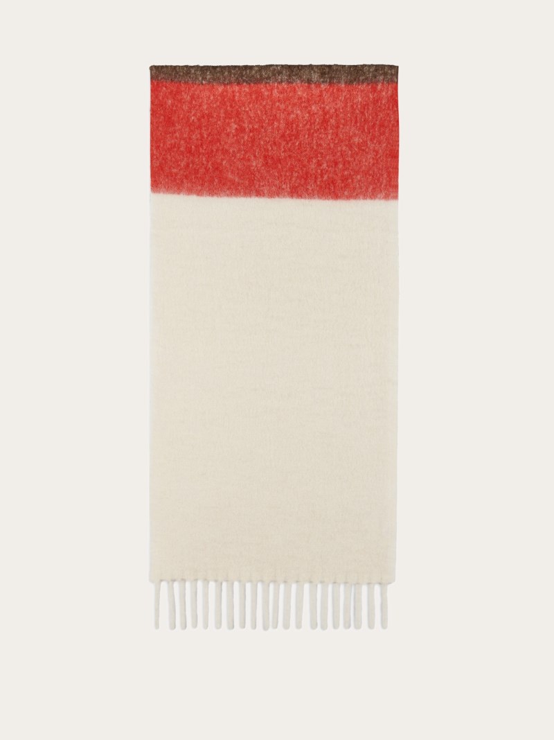 Ferragamo | Women's Alpaca-Blend Scarf - Mascarpone/Clay