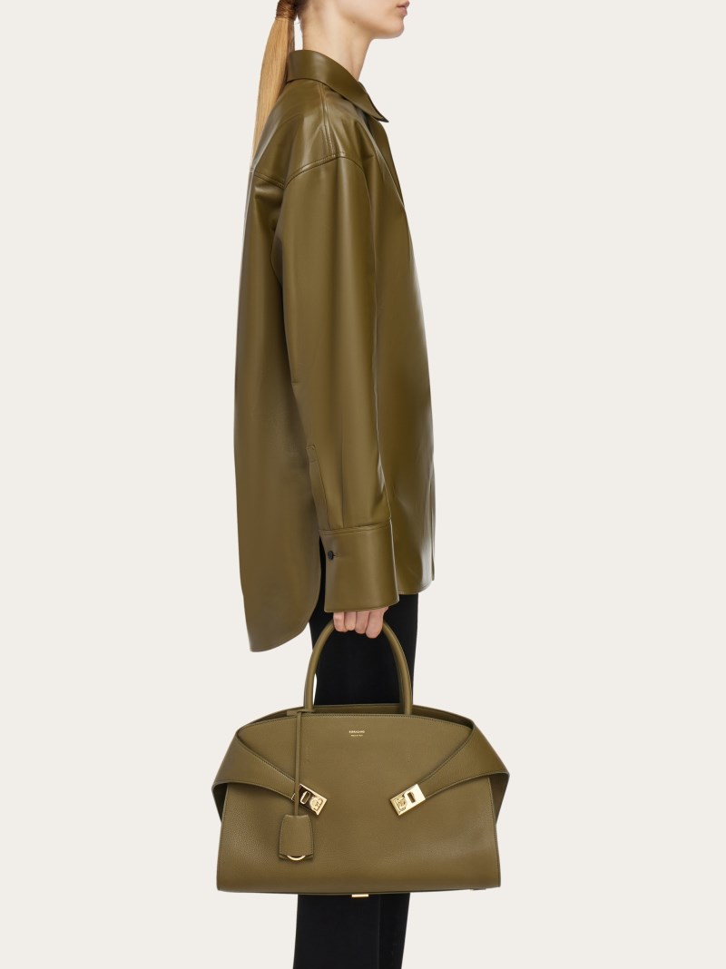 Ferragamo | Women's Hug Handbag - Olive Green