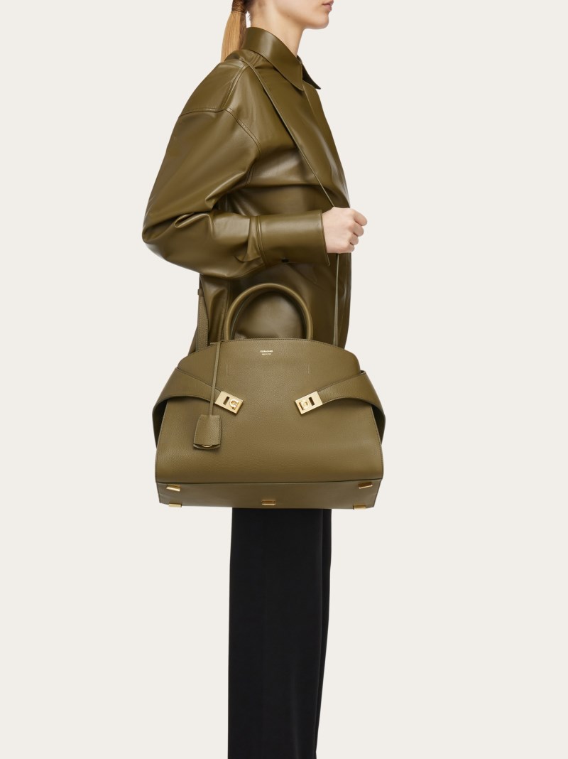 Ferragamo | Women's Hug Handbag - Olive Green