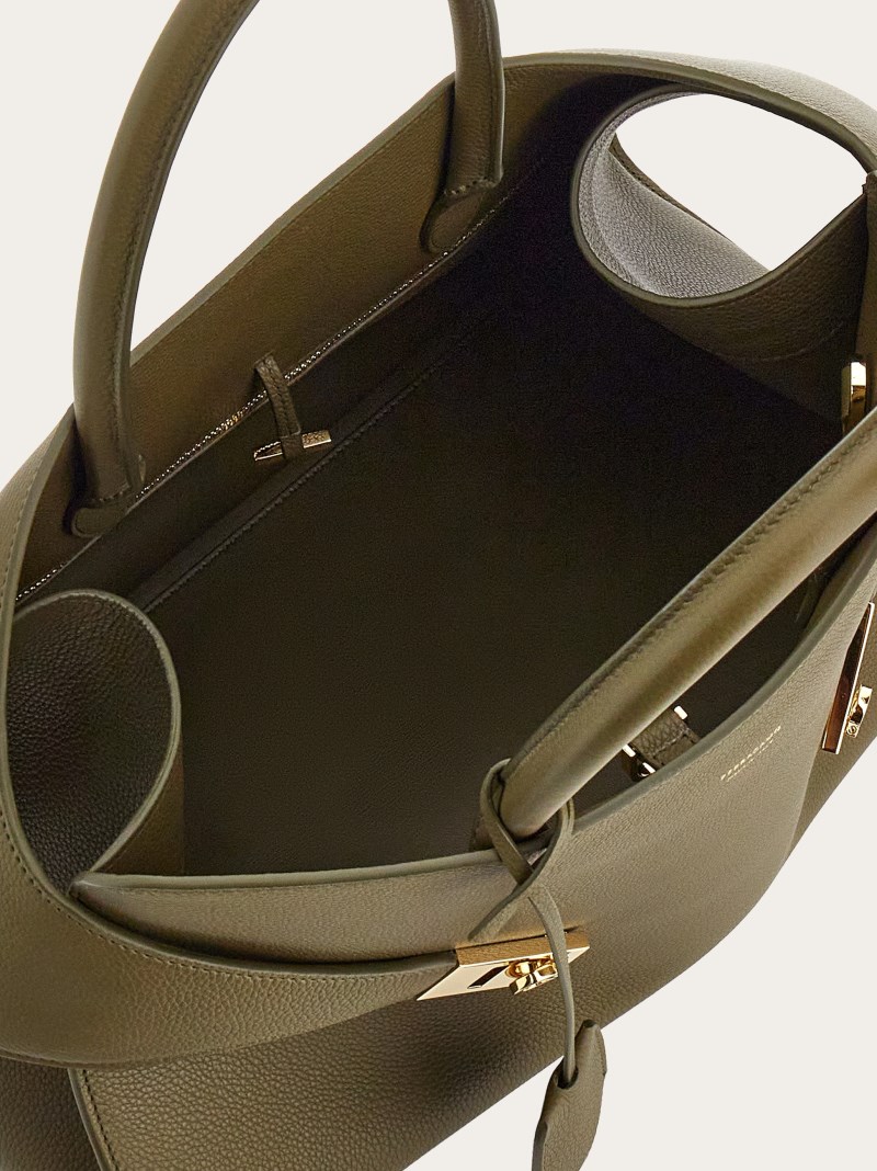 Ferragamo | Women's Hug Handbag - Olive Green