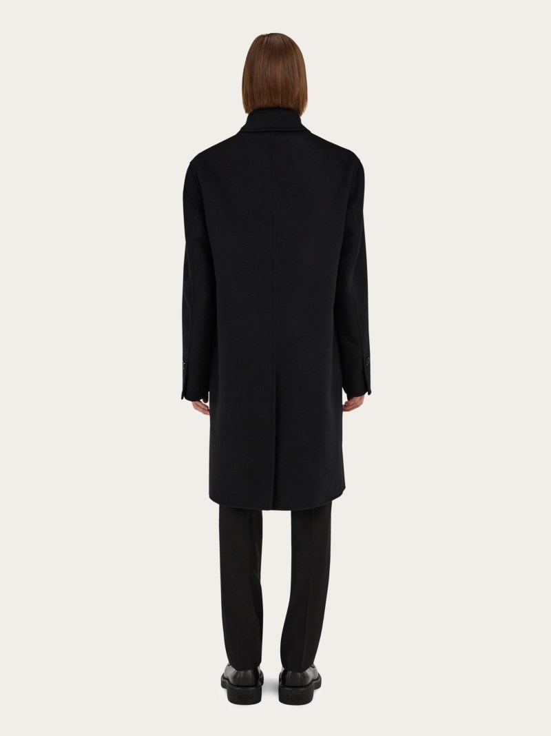 Ferragamo | Men's Double-Cashmere Single - Black