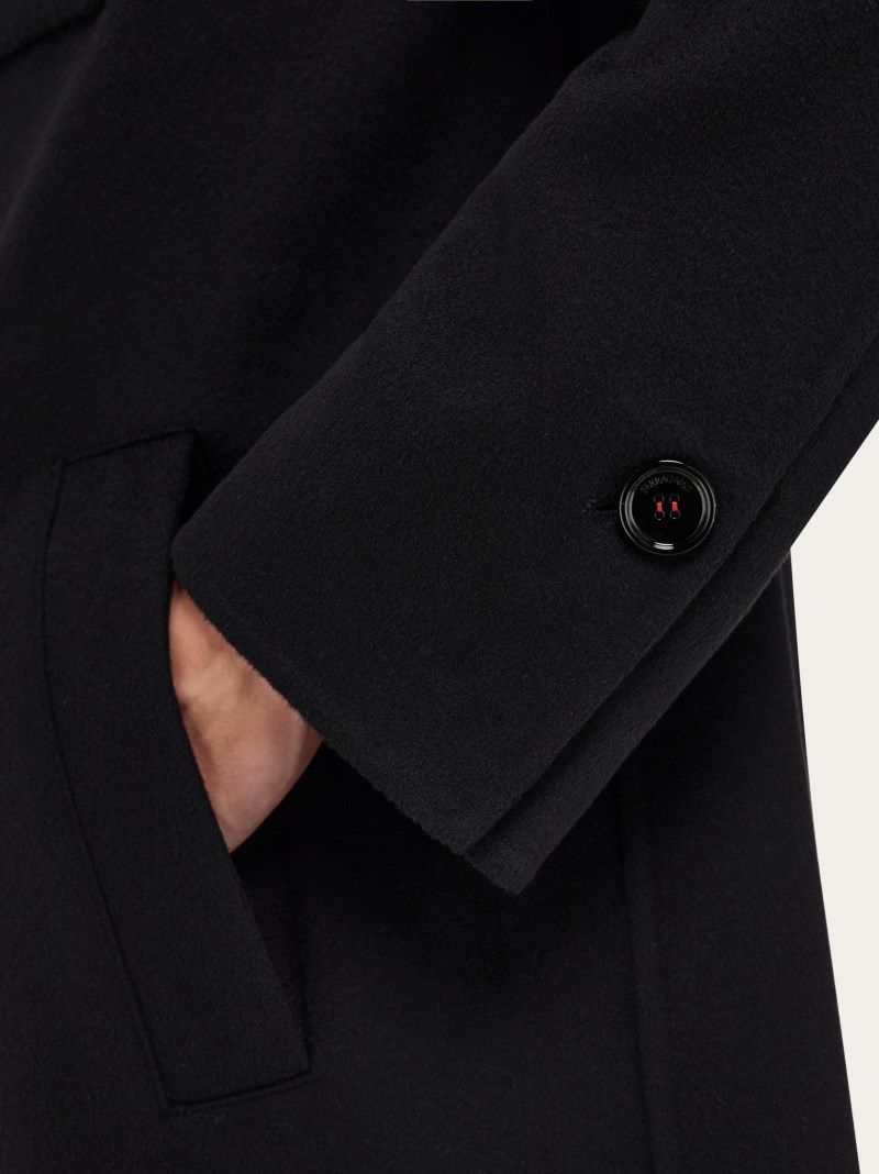 Ferragamo | Men's Double-Cashmere Single - Black
