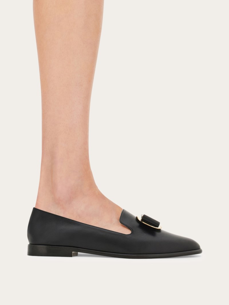 Ferragamo | Women's New Vara Plate Loafer - Black