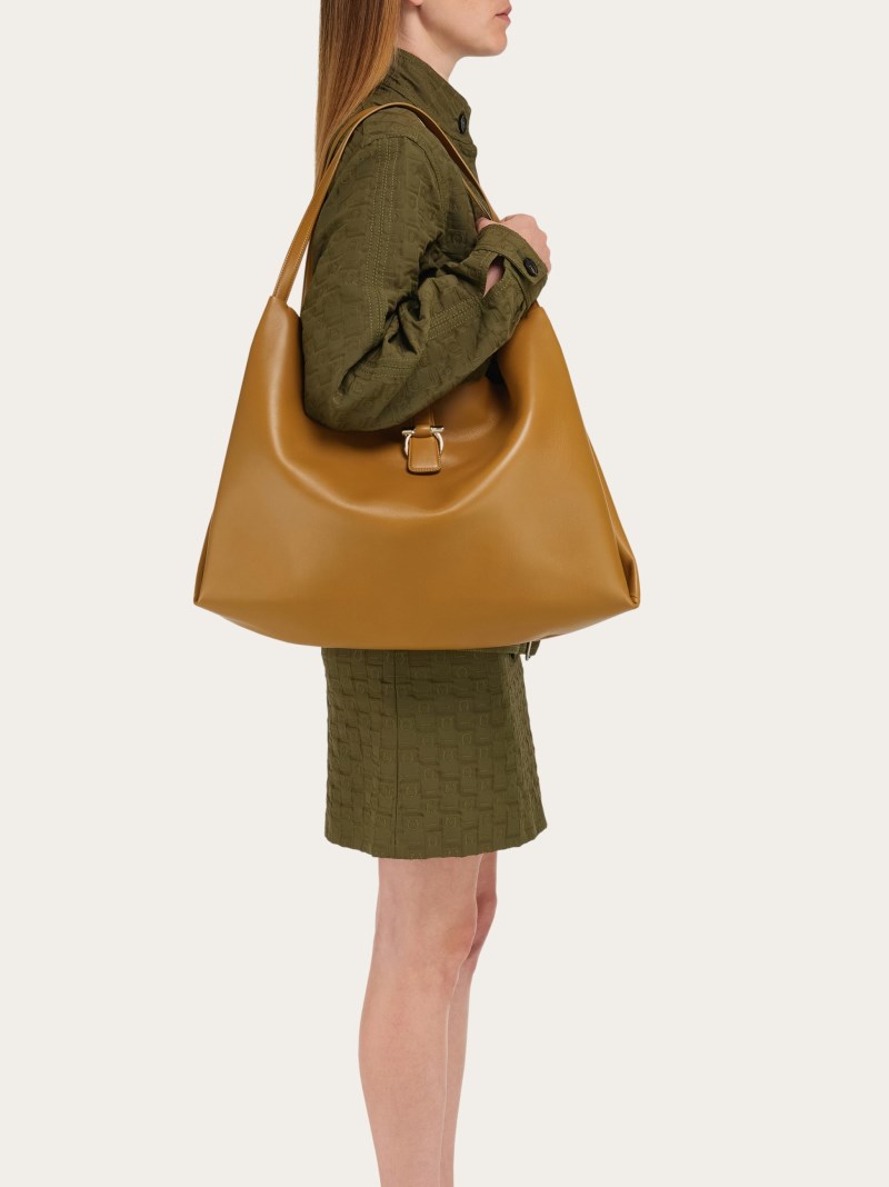 Ferragamo | Women's Tote Bag - Burnt Ocher
