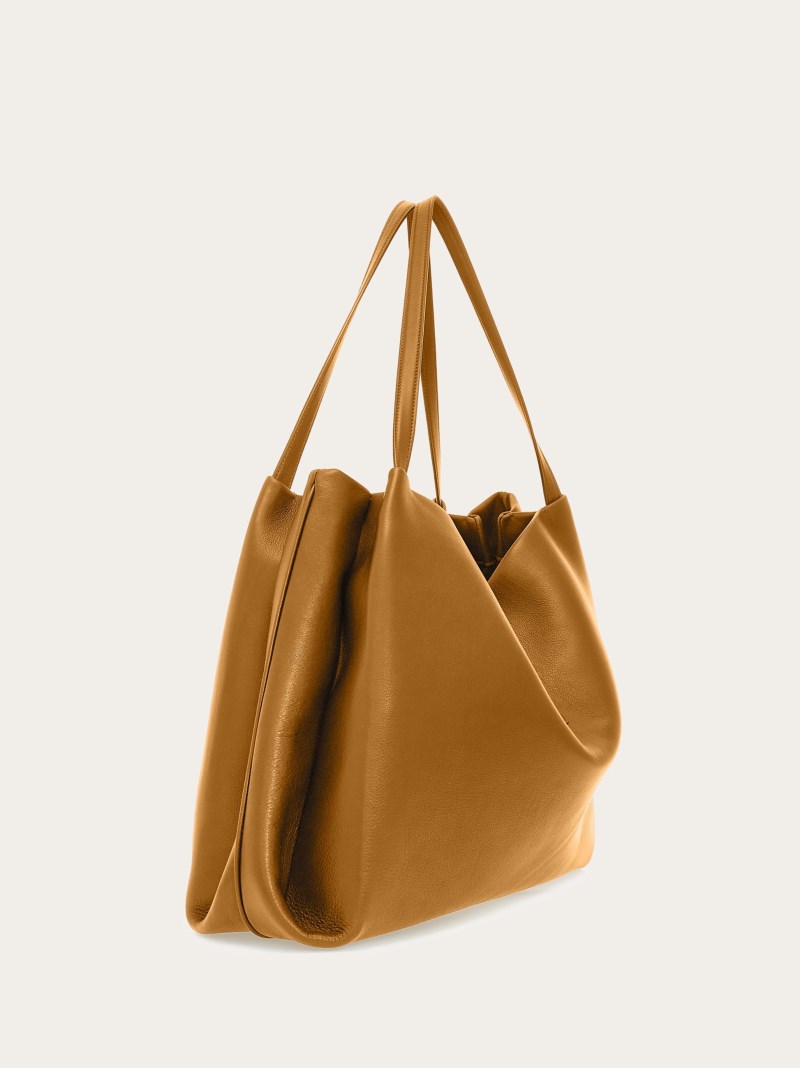 Ferragamo | Women's Tote Bag - Burnt Ocher