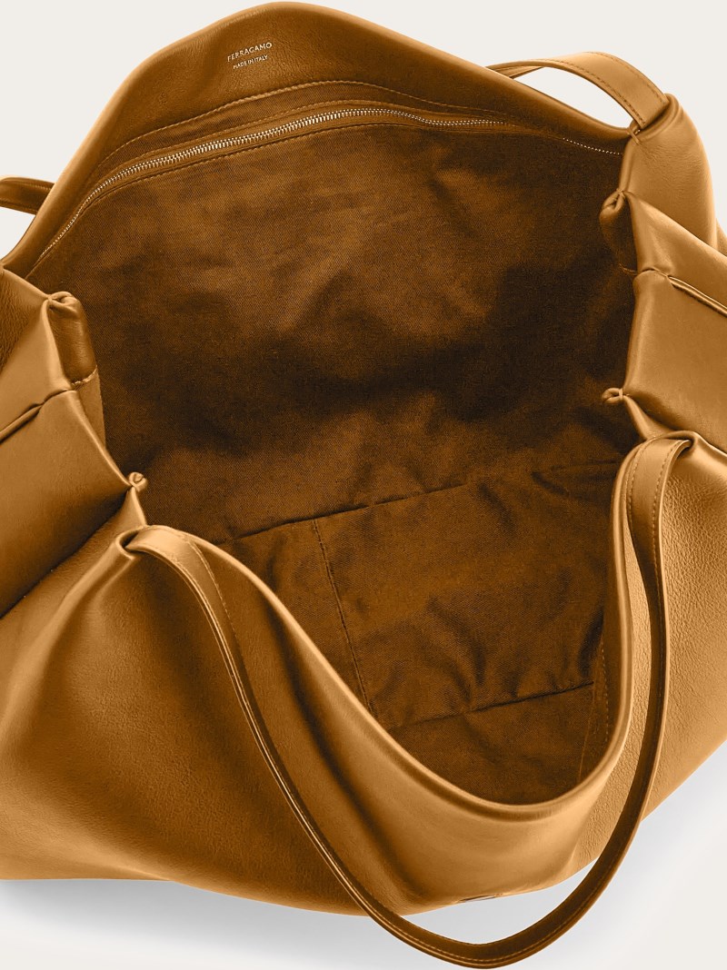 Ferragamo | Women's Tote Bag - Burnt Ocher