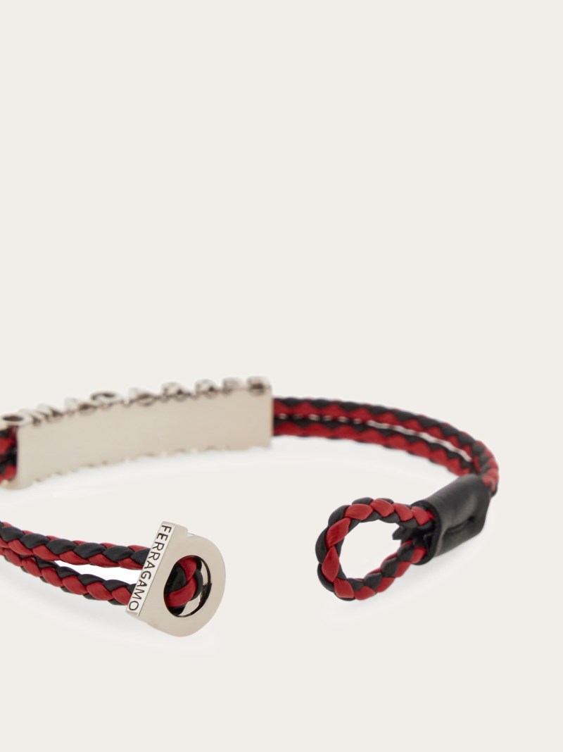 Ferragamo | Men's Bracelet - Mis 17 - Black/Red