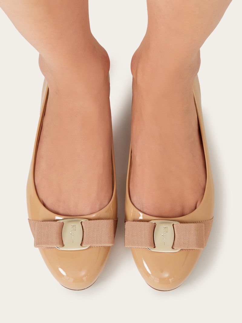 Ferragamo | Women's Varina Ballet Flat - Amaretti