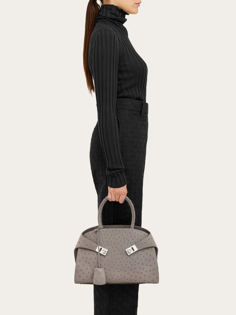 Ferragamo | Women's Hug Handbag - Grey