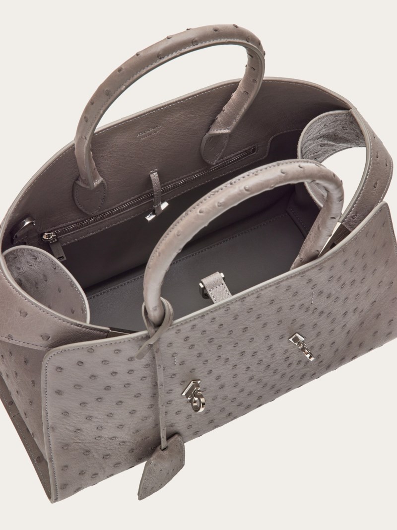 Ferragamo | Women's Hug Handbag - Grey