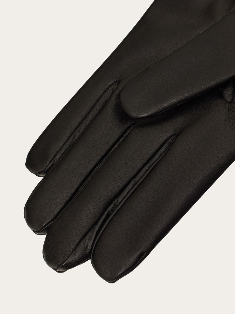 Ferragamo | Men's Lined Gloves - Black